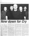 Local paper cutting - Evening Echo, 31st March 2011, supplied by Roy Cummins