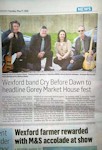 Local paper cutting - Gorey Guardian 17-05-2016