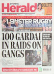 'Evening Herald' cover, 8th April 2011