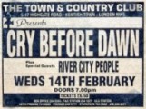 Music press ad for the Town & Country Club