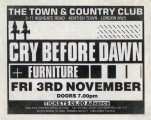 Music press ad for the Town & Country Club